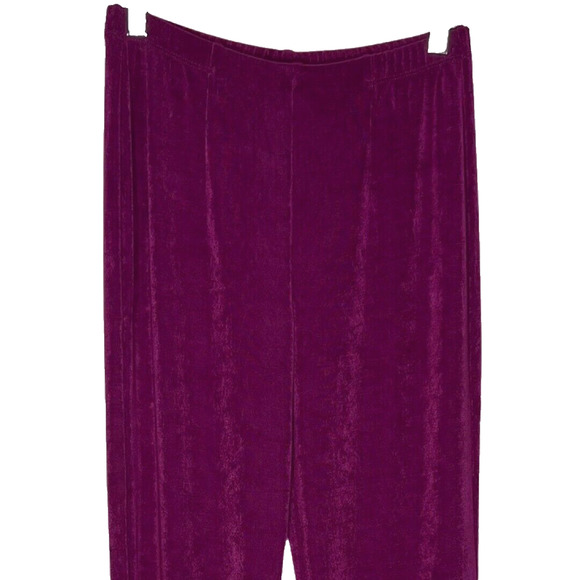 Chicos Pants Womens XS Tall Purple‎ Slinky Travel Career Business Casual Commute - Picture 3 of 6